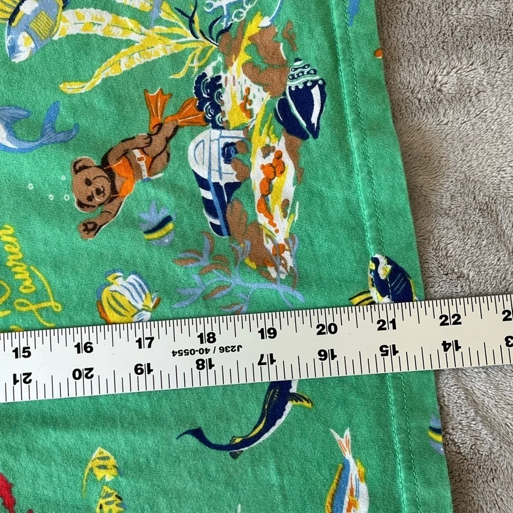 Polo Ralph Lauren Unisex Green Underwater  Bear Print Short Sleeved T-Shirt M